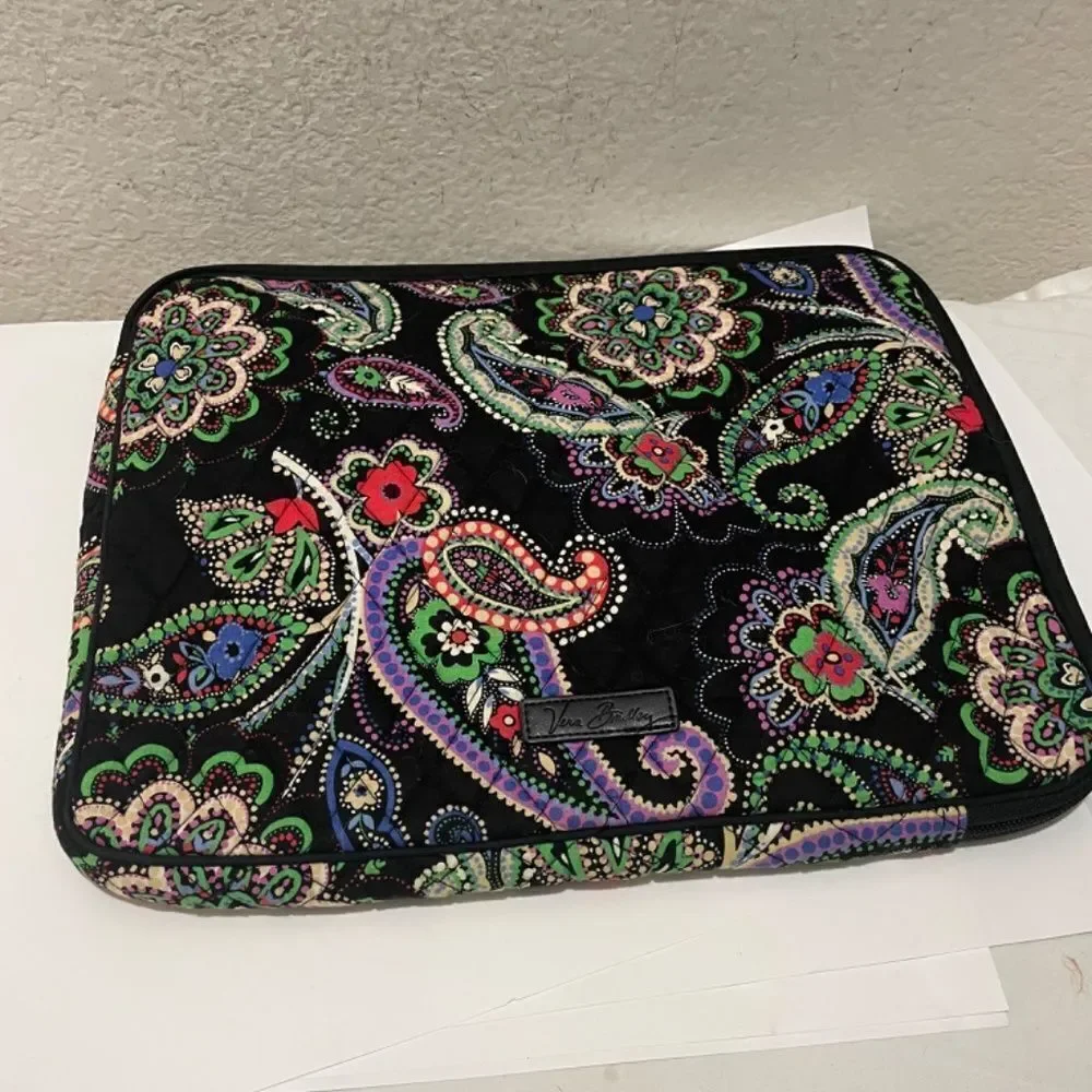 Vera Bradley quilted laptop bag